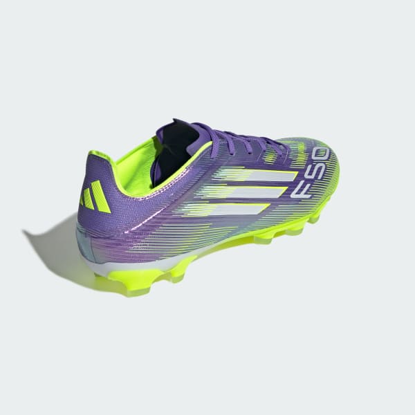 Details for アディダス F50 プロ MG サッカースパイク パープルラッシュ/クラウドホワイト/ルーシッドレモン JH7678