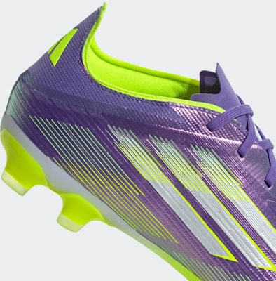 Adidas F50 Pro MG Soccer Cleats Purple Rush/Cloud White/Lucid Lemon JH7678 2