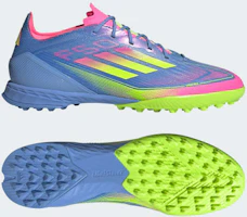 Adidas F50 Pro TF Soccer Cleats Blue Fusion/Lucid Lemon/Lucid Pink IE1219 Adidas F50 Pro TF Soccer Cleats Blue Fusion/Lucid Lemon/Lucid Pink IE1219