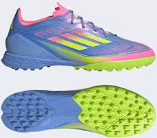 Adidas F50 Pro TF Soccer Cleats Blue Fusion/Lucid Lemon/Lucid Pink IE1219 Adidas F50 Pro TF Soccer Cleats Blue Fusion/Lucid Lemon/Lucid Pink IE1219