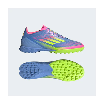 Adidas F50 Pro TF Soccer Cleats Blue Fusion/Lucid Lemon/Lucid Pink