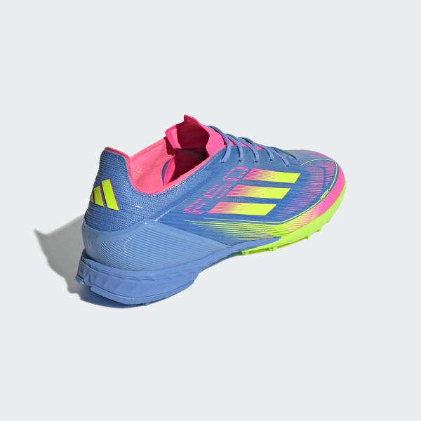 Details for Adidas F50 Pro TF Kasut Bolasepak Biru Fusion/Lemon Lucid/Pink Lucid IE1219