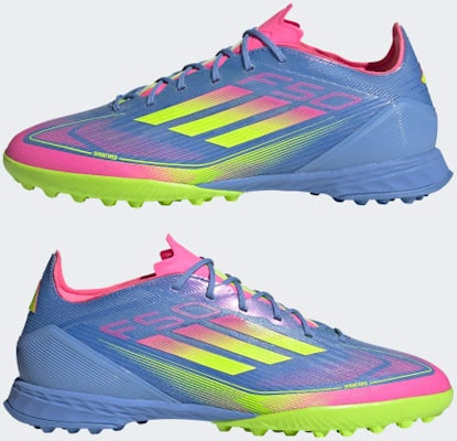 Adidas F50 Pro TF 藍色融合/亮黃/粉色 足球鞋 IE1219 1