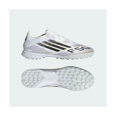 Adidas F50 Pro TF Soccer Cleats Cloud White/Core Black/Gold Metallic