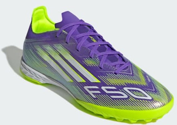 Adidas F50 Pro TF Soccer Shoes Purple Rush/Cloud White/Lucid Lemon JH7665 Purchase Adidas F50 Pro TF Soccer Shoes Purple Rush/Cloud White/Lucid Lemon JH7665