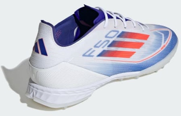 Adidas F50 Pro TF Turf Training Shoes Cloud White/Solar Red/Lucid Blue IF1323 Details for Adidas F50 Pro TF Turf Training Shoes Cloud White/Solar Red/Lucid Blue IF1323
