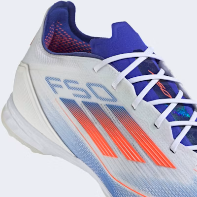 Adidas F50 Pro TF Turf Training Shoes Cloud White/Solar Red/Lucid Blue IF1323 1