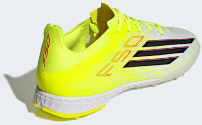 adidas F50 PRO Turf Kasut Bola Sepak - Edisi TF. Kuning Solar/Hitam/Merah Lucid JR8943 Details for adidas F50 PRO Turf Kasut Bola Sepak - Edisi TF. Kuning Solar/Hitam/Merah Lucid JR8943