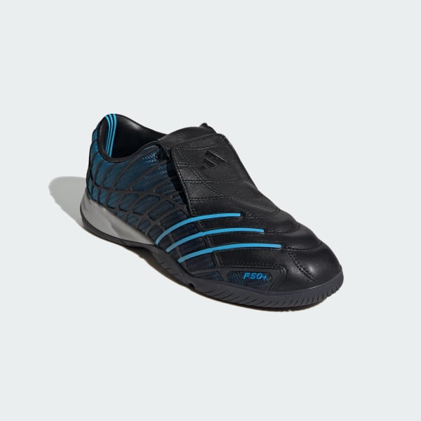 Shop adidas F50 Sala 足球鞋 核心黑/天藍/藍潮 HQ9243