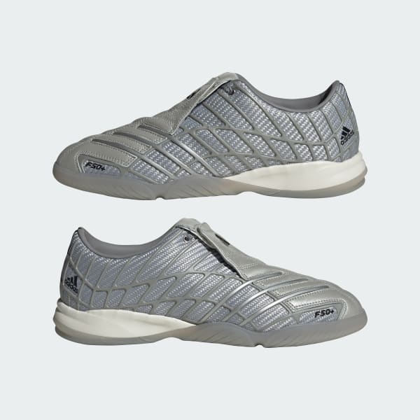 Sizing adidas F50 Sala 足球鞋 銀色金屬/銀色金屬/灰色三 HQ9242