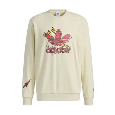 adidas Fangtastic Disney Mickey Pullover Sweatshirt Sand for Men H09183