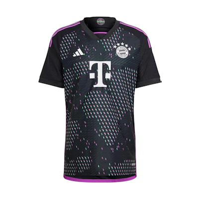 adidas FC Bayern 23/24 Player Version Away Jersey Black Football Shirt. HR6947