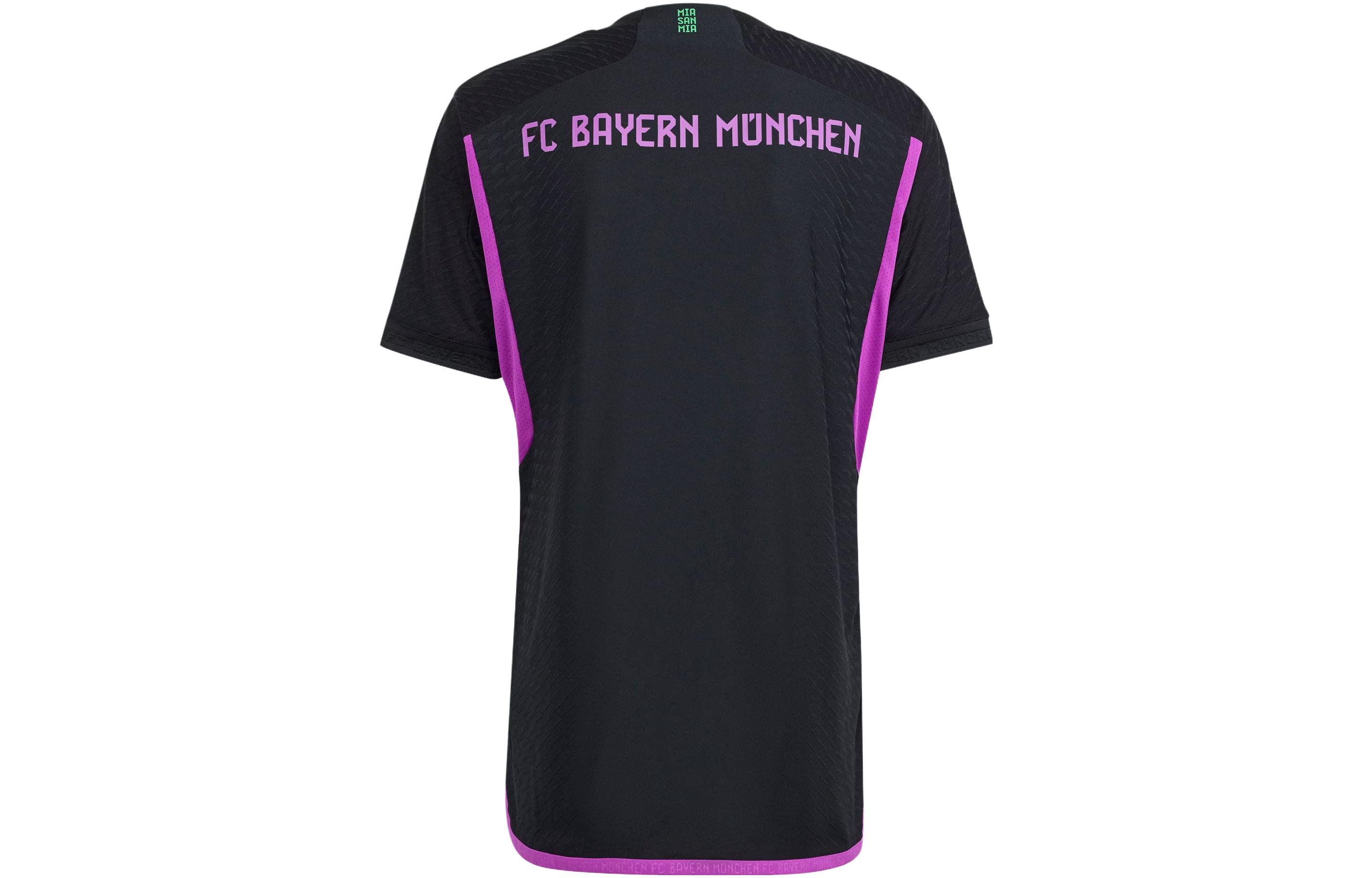 Lookbook adidas FC Bayern Jersi Pemain Away 23/24 Hitam Baju Bola. HR6947