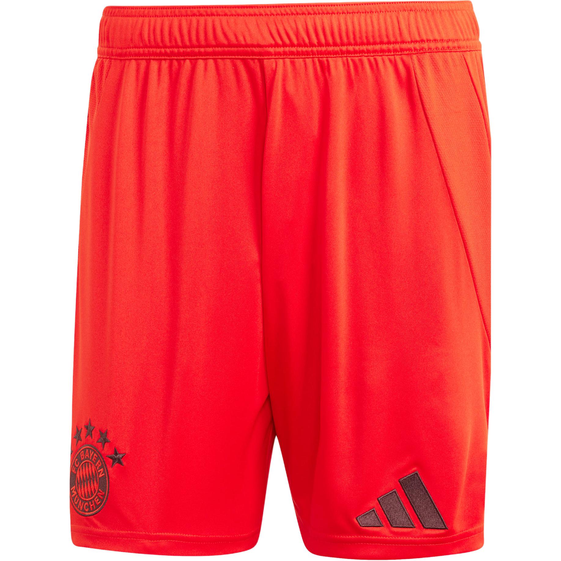 adidas FC Bayern 24/25 Home Shorts Red - Elastic Waist Soccer Shorts IT8513