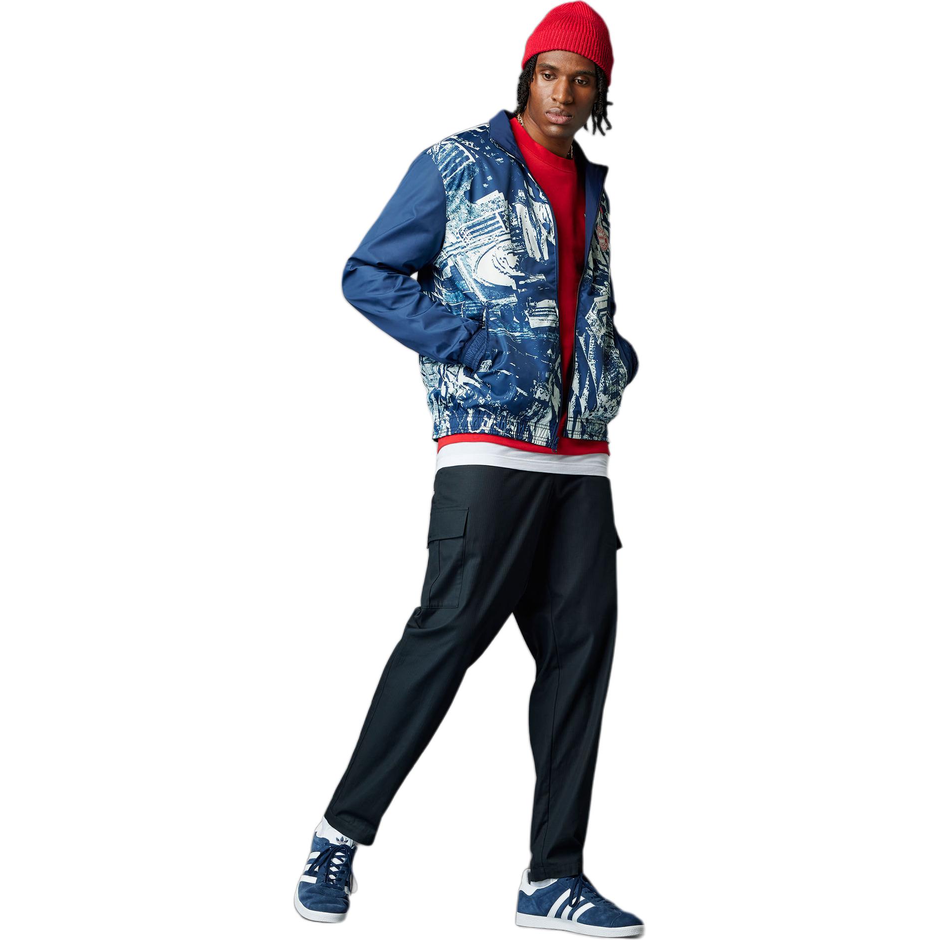 adidas FC Bayern Anthem Jacket Retro Reversible Sports Jacket Navy Blue Mens IP8316 圖 5