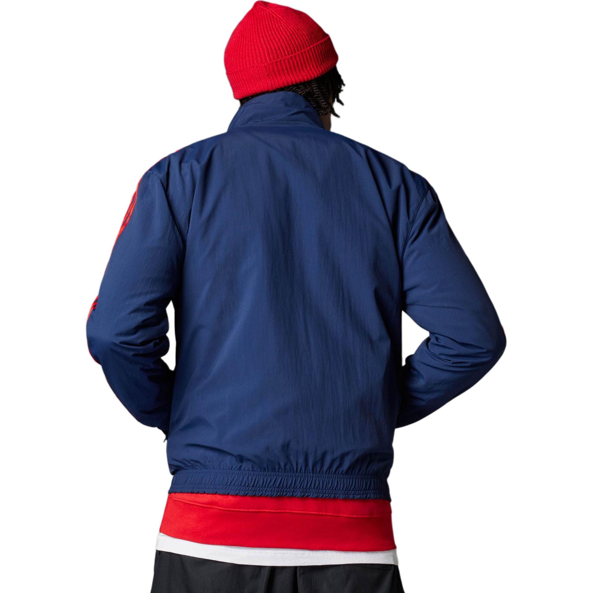adidas FC Bayern Anthem Jacket Retro Reversible Sports Jacket Navy Blue Mens IP8316 圖 7