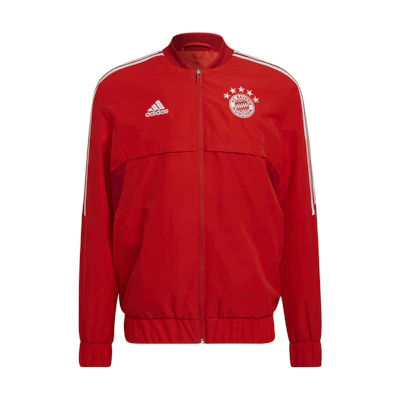 adidas FC Bayern Condivo Anthem Red Soccer Jacket Long Sleeve H67192