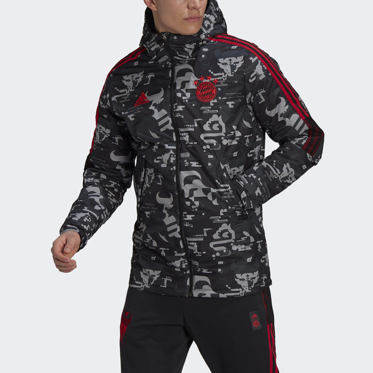 adidas FC Bayern FC CNY Padded Jacket Black GK8626 圖 3