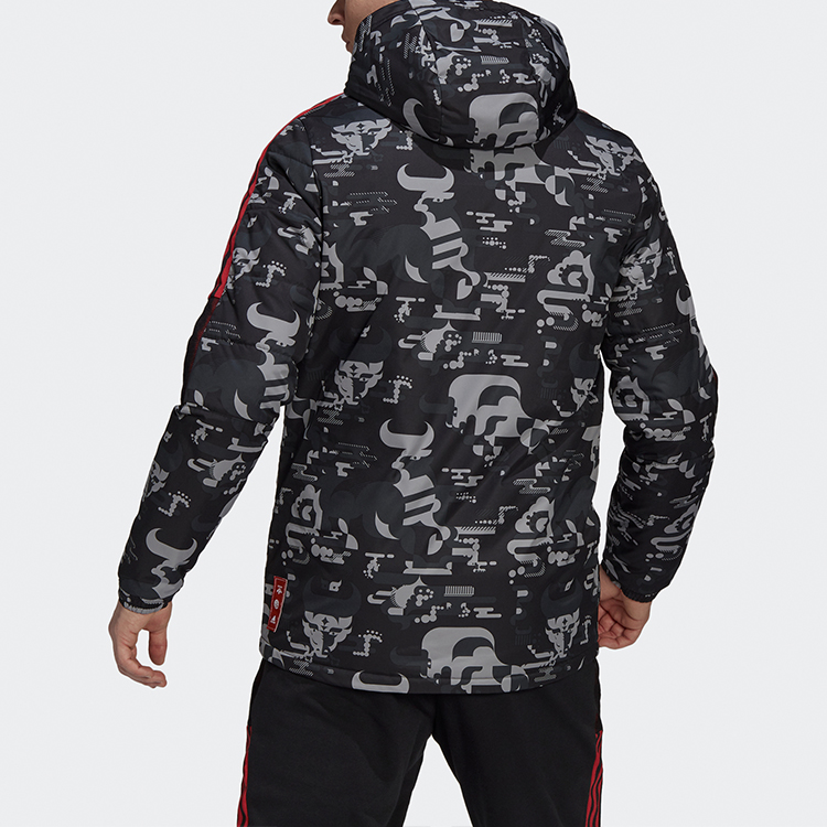 adidas FC Bayern FC CNY Padded Jacket Black GK8626 圖 4
