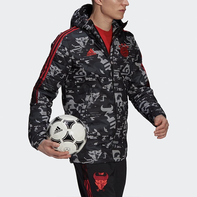 adidas FC Bayern FC CNY Padded Jacket Black GK8626 圖 5