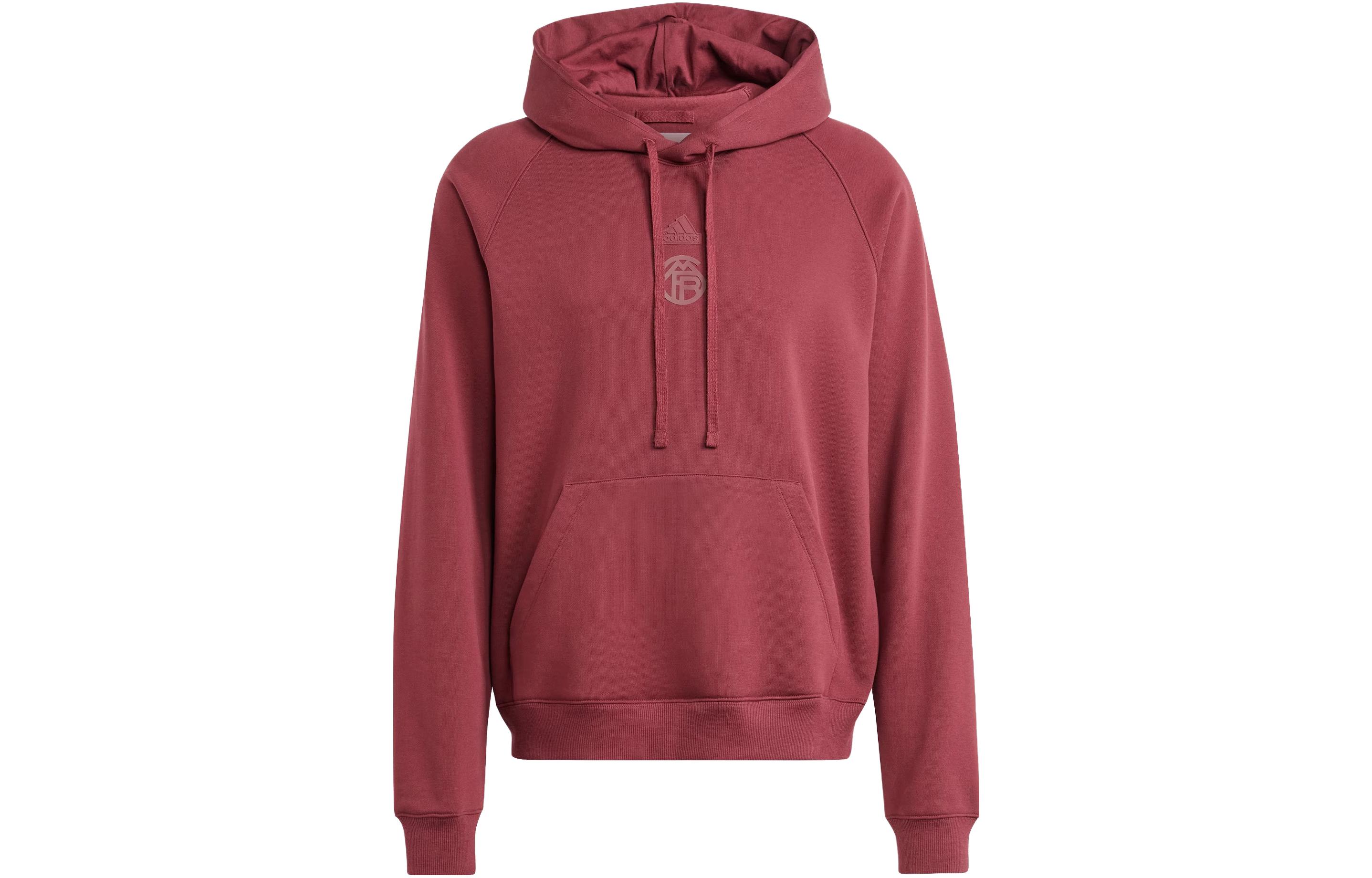 adidas FC Bayern Lifestyler Hoodie Dark Red Football Casual Sweatshirt HY3303