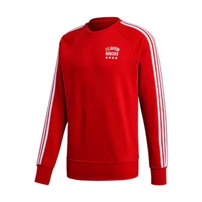 adidas FC Bayern Red Pullover Sweatshirt Casual Sportswear FR3970
