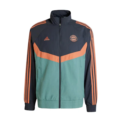 adidas FC Bayern Seasonal Track Top Black Retro Zip Jacket IT4155