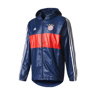 adidas FCB 3-Stripes Colorblock Windbreaker Jacket Blue BS0119