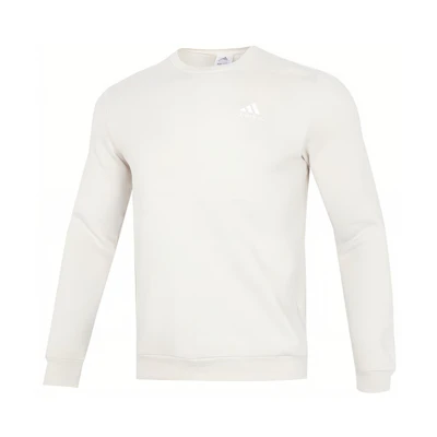 adidas Feelcozy Embroidered Logo Crewneck Sweatshirt White HL2282