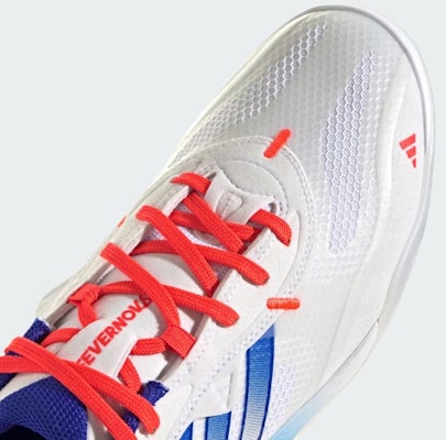Adidas Fevernova Court IN Indoor Soccer Shoes Cloud White/Lucid Blue/Solar Red IG8766 1