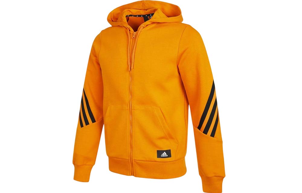 adidas FI 3-Stripes Orange Hooded Track Jacket H46531