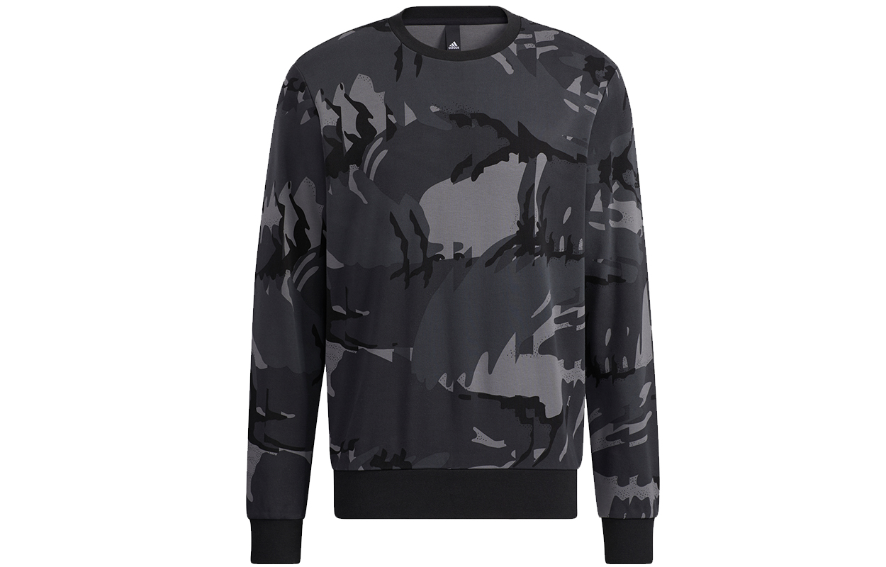 adidas FI AOP Camo Crewneck Sweatshirt Grey H65646