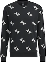 adidas Fi BP1 AOP Logo Crewneck Sweatshirt Unisex Black HE7447 adidas Fi BP1 AOP Logo Crewneck Sweatshirt Unisex Black HE7447