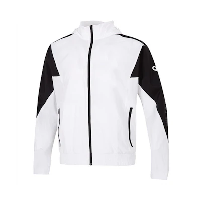 adidas Fi Bp2 WVJK Retro Colorblock Logo Hooded Jacket White Casual Wear HE7430