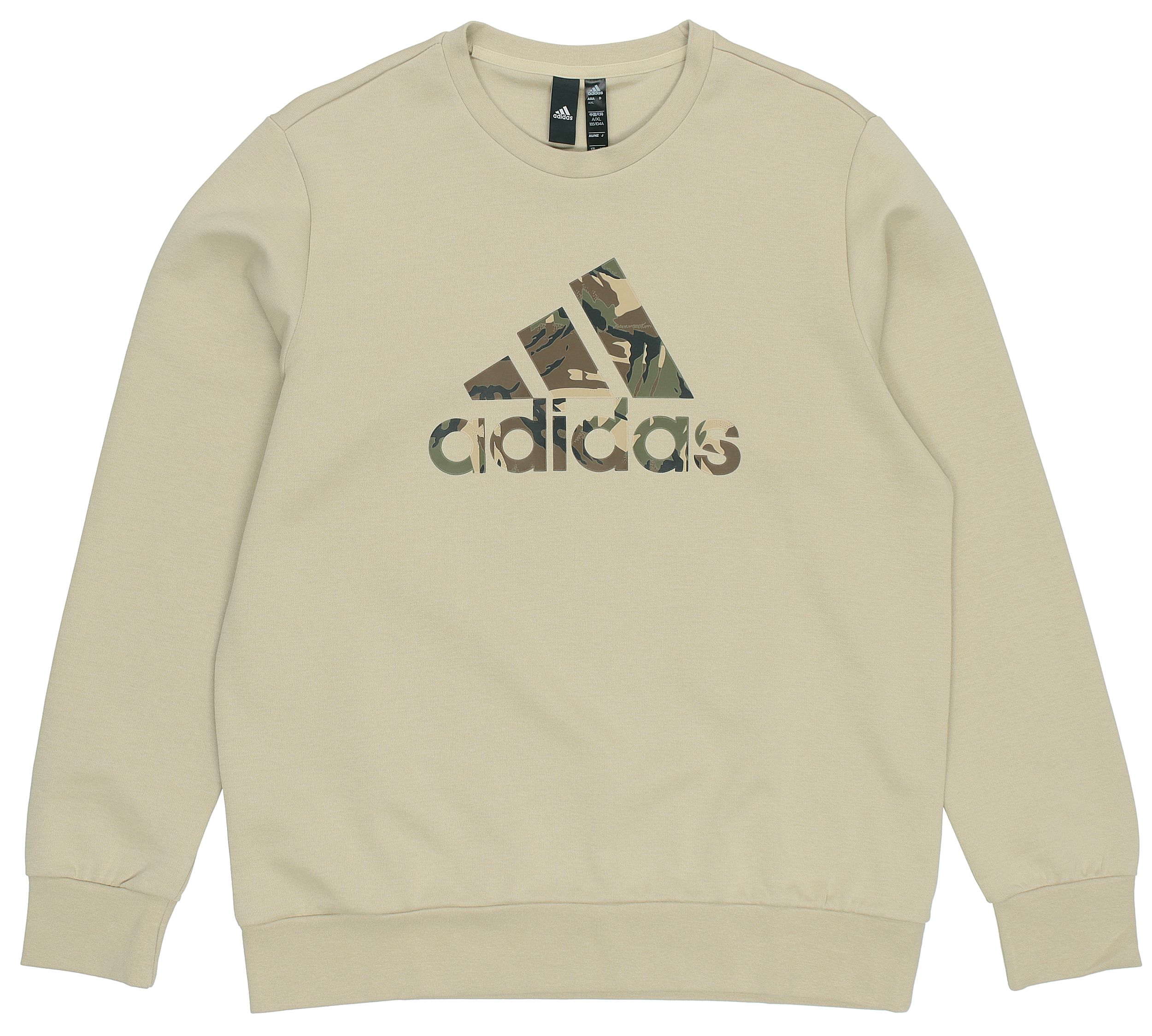 adidas Fi Incamo Camo Logo Crewneck Sweatshirt Light Yellow () H39331