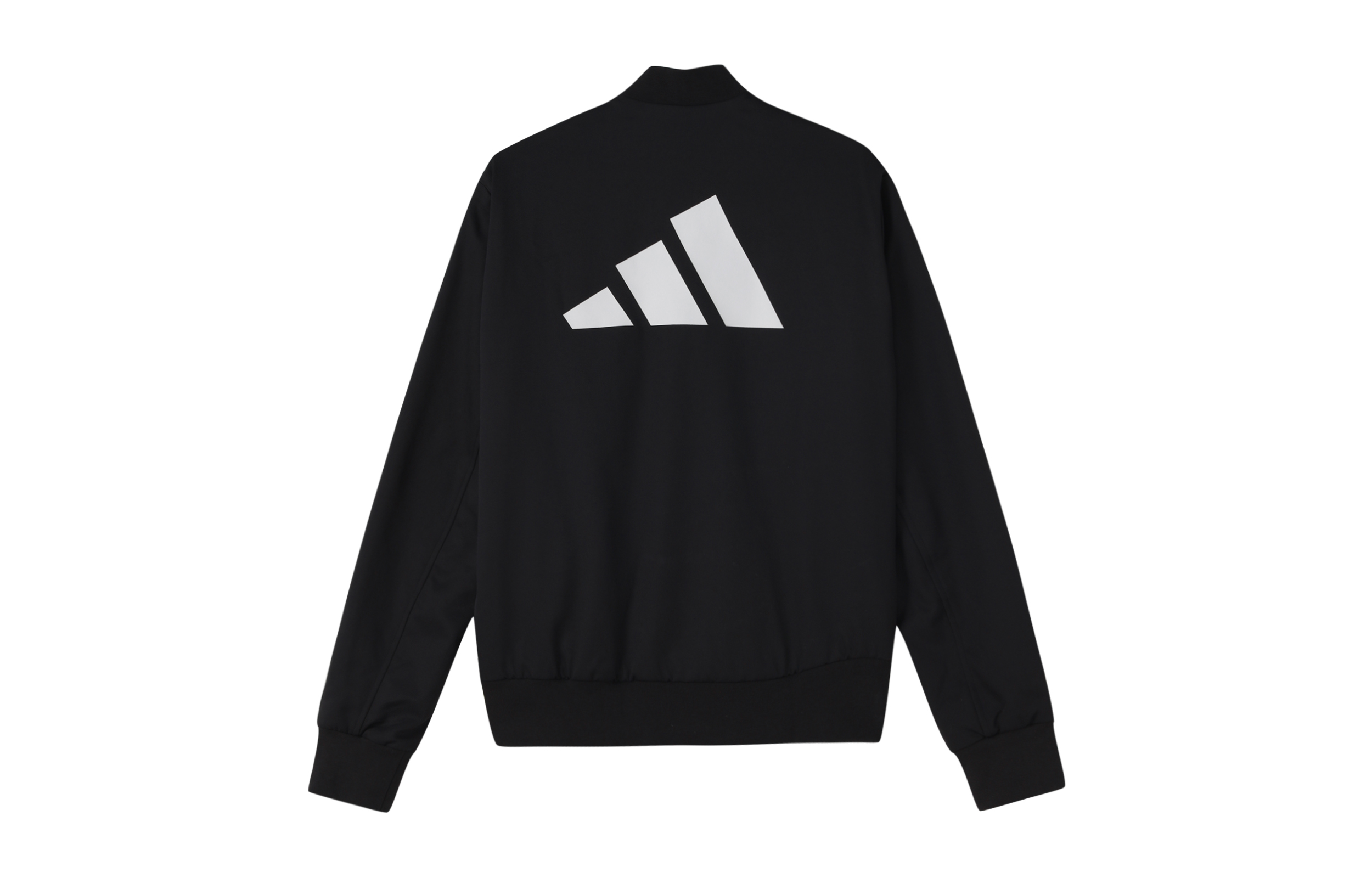 adidas Fi Jkt WV Bomb Logo Fleece-Lined Black Bomber Jacket for Men GP0975