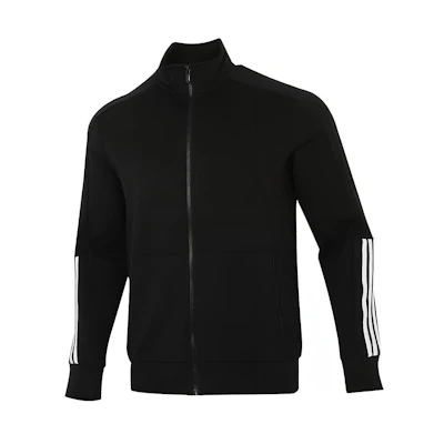 adidas Fi Kn Tracktop Logo Printed Retro Striped Jacket Black H40196