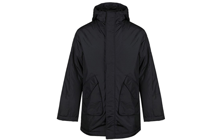 adidas Field Parka Woven Hooded Jacket Black () EH3964