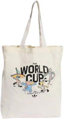 adidas FIFA 18.23L Mascot Print Cotton Tote Bag White Unisex Casual Style KE9640 Buy adidas FIFA 18.23L Mascot Print Cotton Tote Bag White Unisex Casual Style KE9640