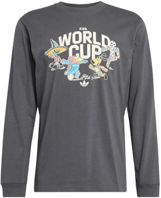adidas FIFA World Cup 2026 Mascot Long Sleeve Cotton T-Shirt - KC1317 Buy adidas FIFA World Cup 2026 Mascot Long Sleeve Cotton T-Shirt - KC1317