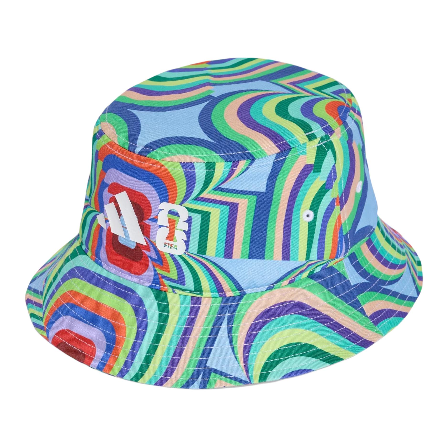 adidas FIFA World Cup 26™ Pattern Cotton Bucket Hat Green/Blue Unisex KE7386