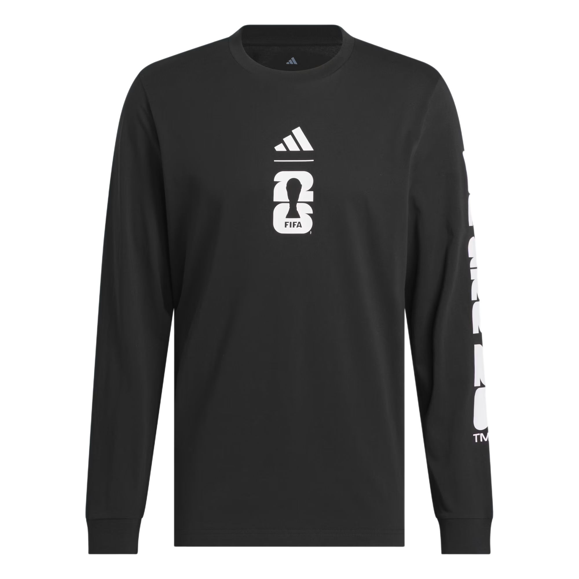 adidas FIFA World Cup 26 Match Ball Graphic Crewneck Long Sleeve Tee Men. KD7989