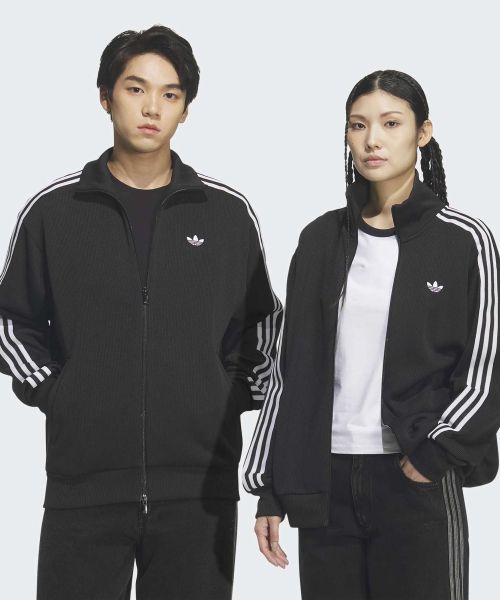 adidas Firebird Knit Track Top - Black KQ5496