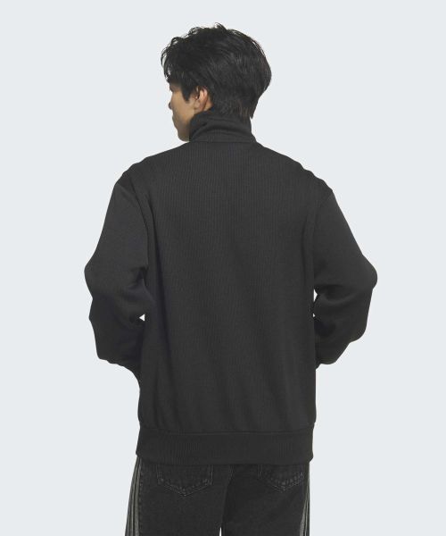 Shop アディダス ファイヤーバード ニット トラックトップ - ブラック KQ5496