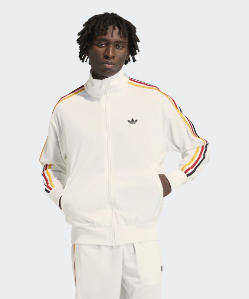 adidas Firebird Track Top - White/Gold/Red KD3844