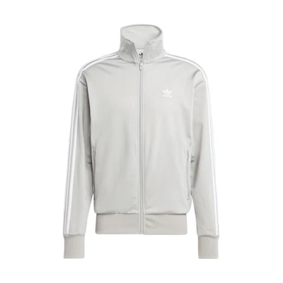 adidas Firebird Trefoil Logo Embroidered Stripe Track Jacket Grey Mens IA6341