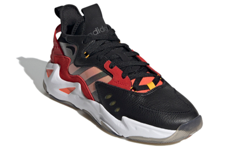 Lookbook adidas neo Firewalker 時尚休閒 防滑耐磨 低幫 復古籃球鞋 男款 黑紅白