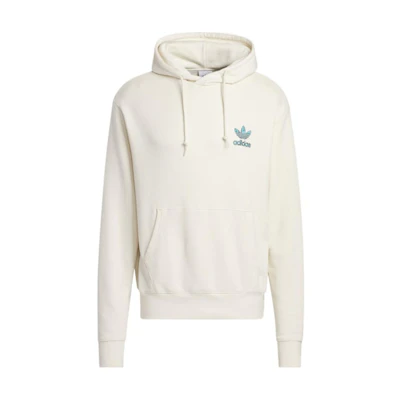 adidas Fitted Hoodie with Kangaroo Pocket Long Sleeve White IC5560