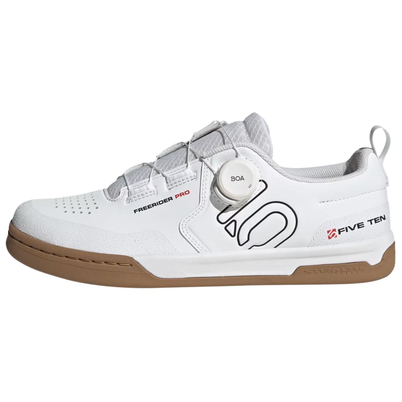 adidas Five Ten Freerider Pro BOA White Cycling Shoes - Soft, Non-Slip, Durable. IH3054