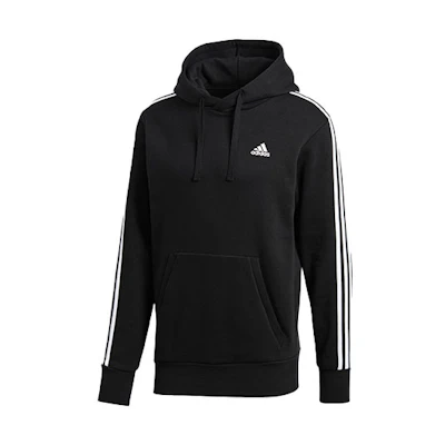 adidas Fleece-Lined Hoodie Pullover Black BR3588